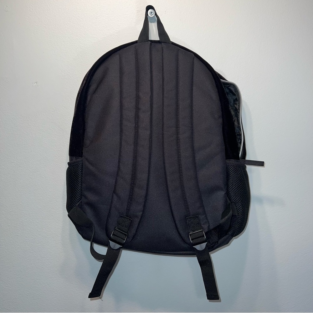 Cat Velvet Backpack Daypack Portable Shoulder Bag Rose Gold Details - Picture 5 of 8
